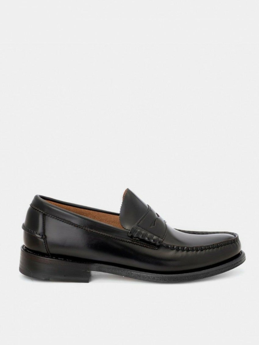 Hombre Zapatos Castellano  | Mocasines L100 De Piel Calf Color Negro